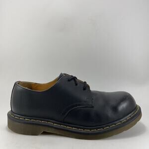 Dr. Doc Martens 1925 5400 Oxford Boots Womens Size 9 Black Leather Steel Toe